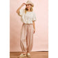 JERSEY BUBBLE SLEEVE TOP