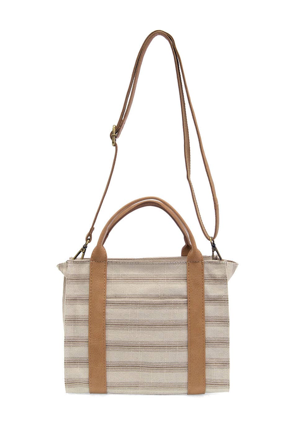 Pencil Stripe Medium Tote in Canvas