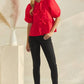 Poppi Front Tie Ribbon Blouse