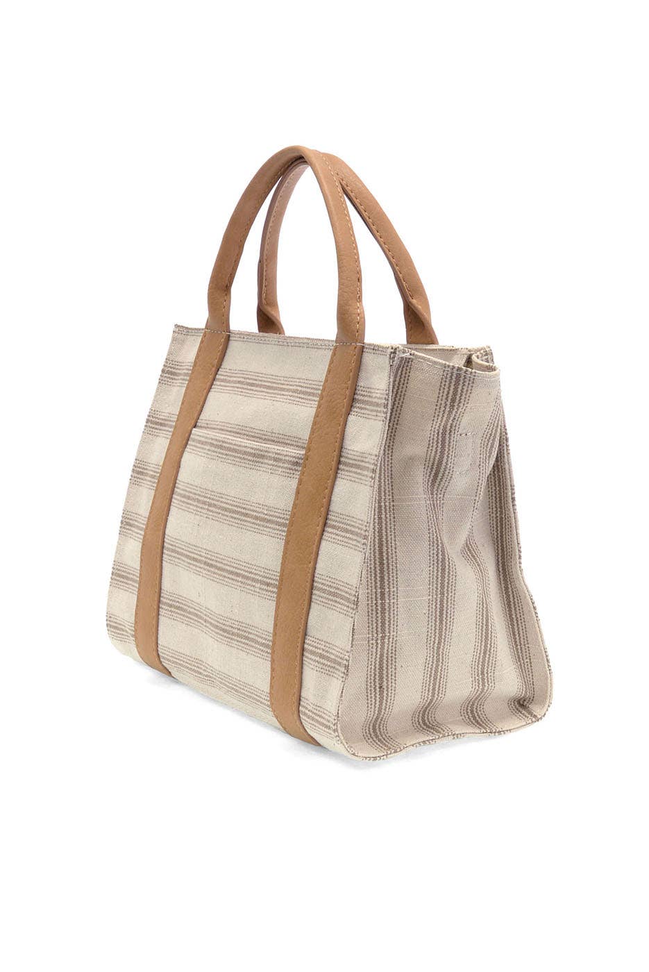 Pencil Stripe Medium Tote in Canvas