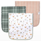 3 Pack Premium Burp Cloths - Wilder