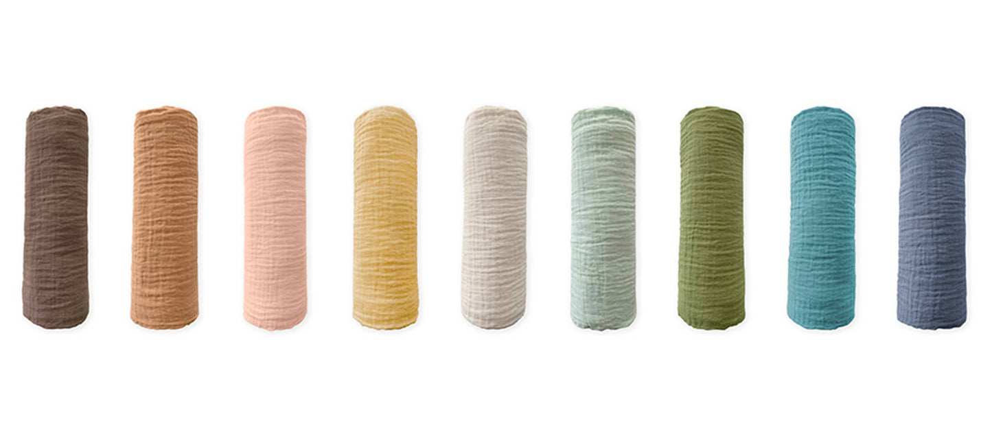 Gold Muslin Swaddle Blanket, Premium Cotton