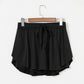 Drawstring High Waist Lined Tennis Skorts