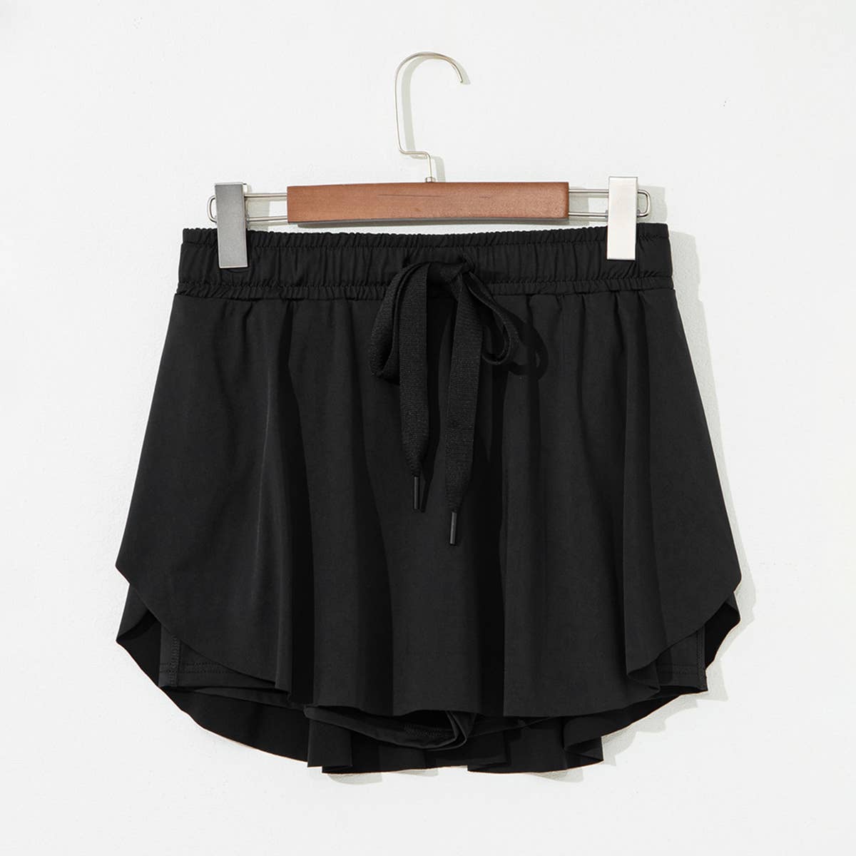 Drawstring High Waist Lined Tennis Skorts