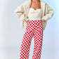 Demi Checkered Bottoms w Elastic Band
