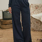 ELASTIC WAIST SIDE PANEL KNIT LOUNGE PANTS