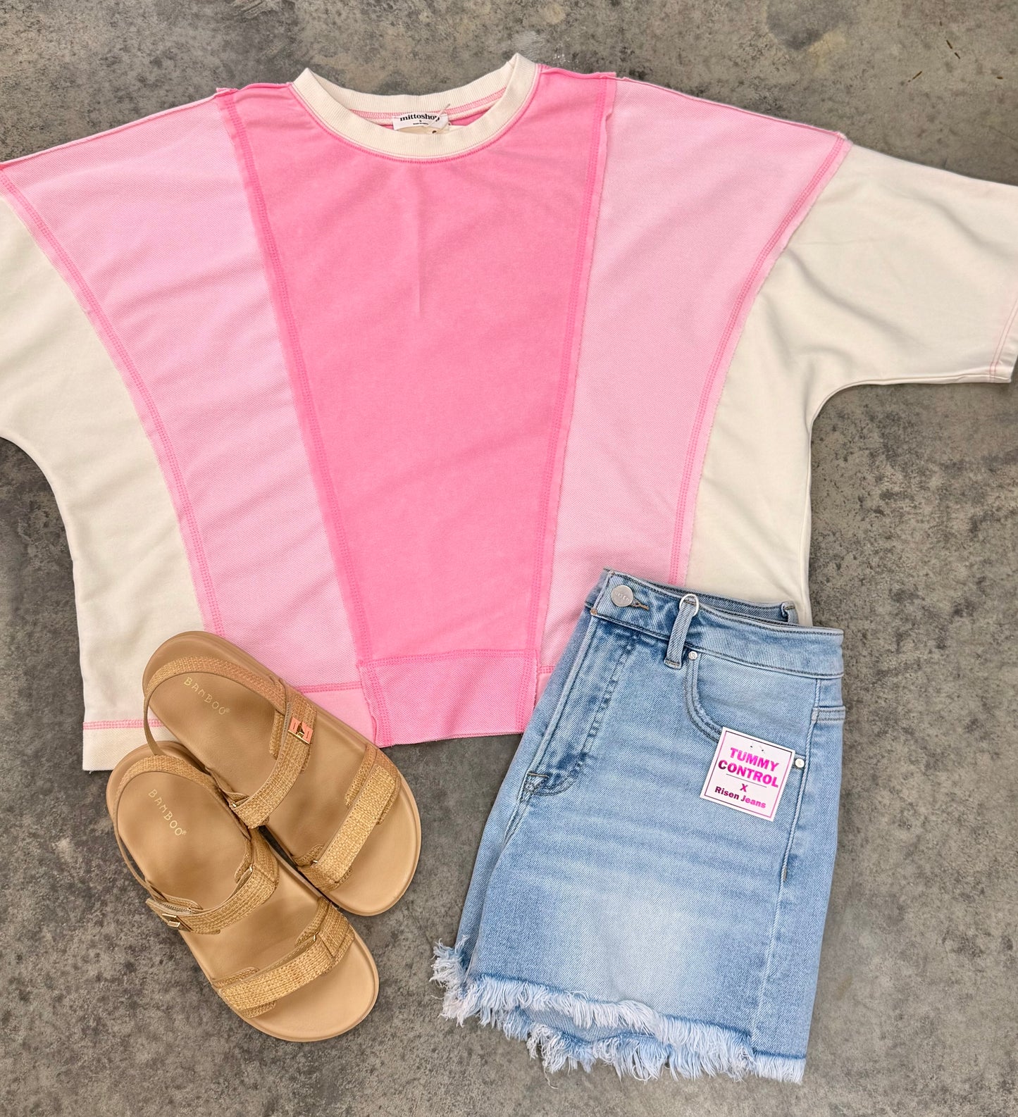 Cotton Candy Colorblock Top