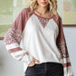 Wildflower Patchwork Waffle Knit Top