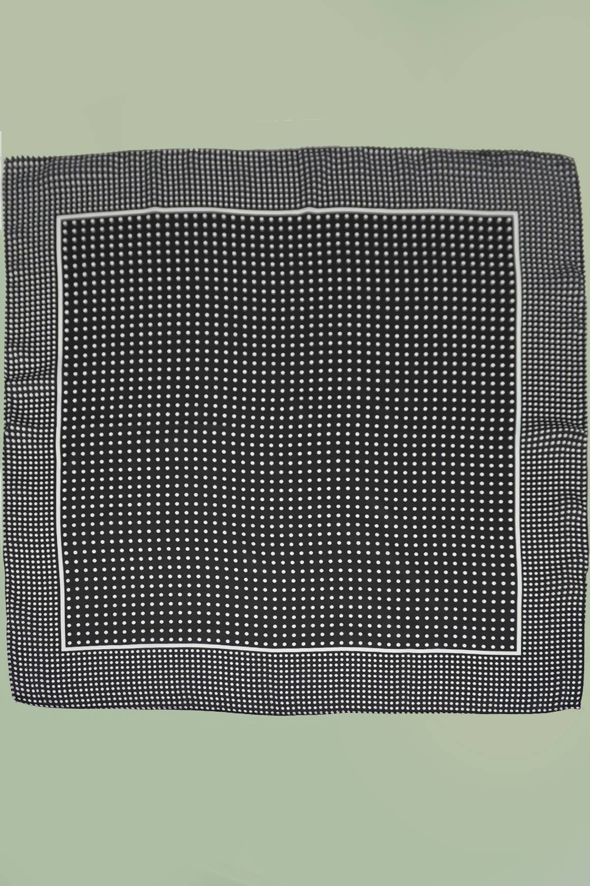 LARGE POLKA DOT PRINT BANDANA SCARF
