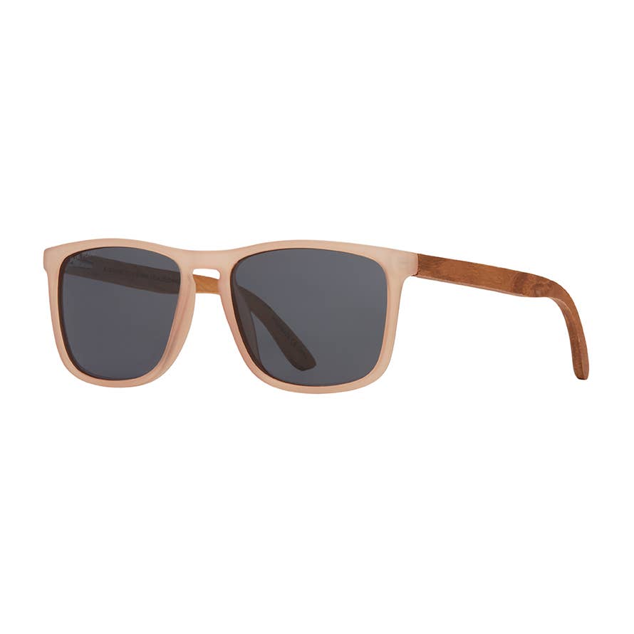 Cail - Matte Blush / Walnut Wood / Smoke Polarized