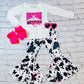 "WESTERN BARBIE" Cow Print 2 Piece Set