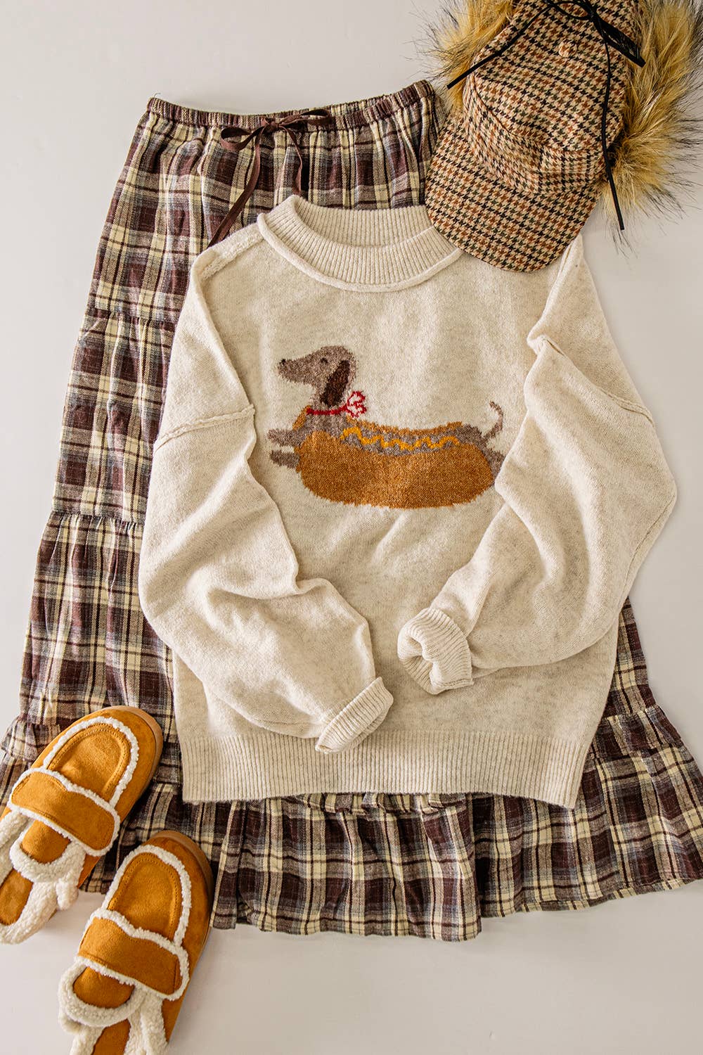 Hot Dog Graphic Sweater