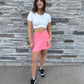 Crossover Hem Cropped Sports Top