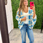 Dolman Sleeve Varied Pattern Crochet Open Cardigan