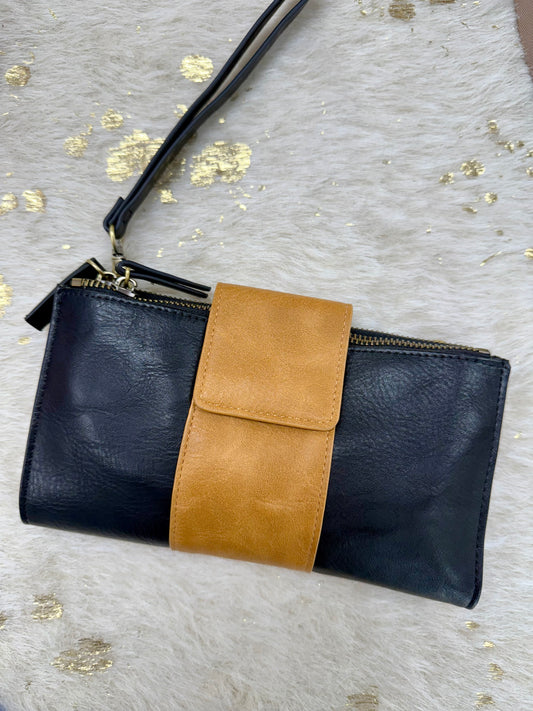 Camryn Color Block Wallet/Crossbody