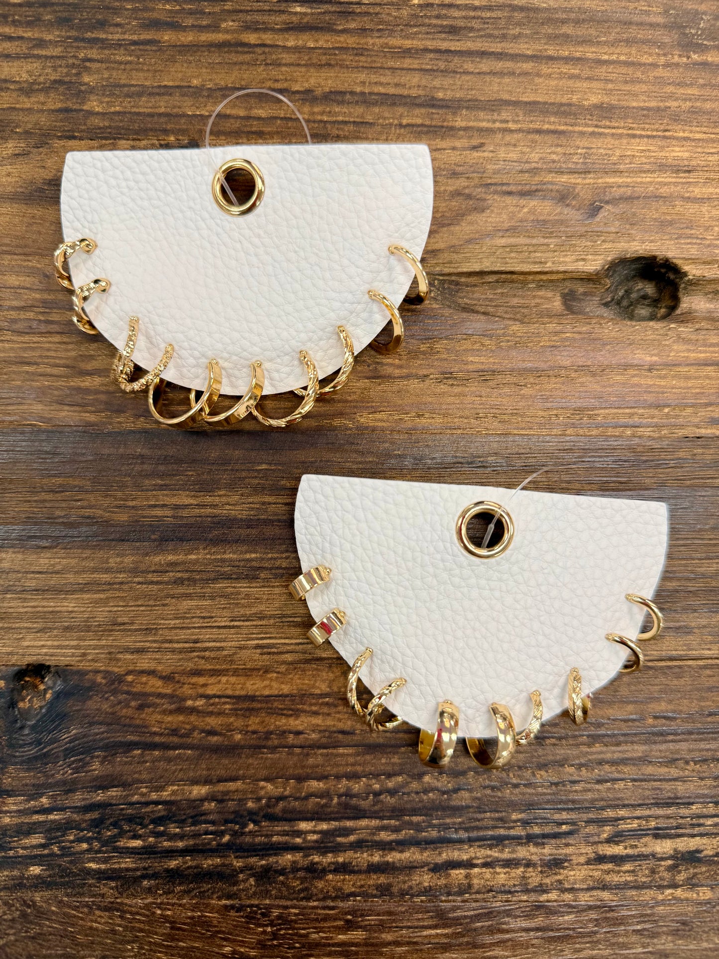 Set of 5 Hoops (Silver & Gold)