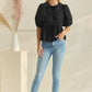 Poppi Front Tie Ribbon Blouse