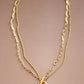 18K Gold PVD Plated Waterproof Stainless Steel Chain Necklace - 6860