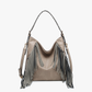 Sav Distressed Hobo w/ Fringe Detail