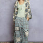 Dolman Sleeve Varied Pattern Crochet Open Cardigan