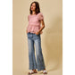 Braided Wide Leg Denim