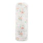 Watercolor Peachy Pink Floral Muslin Swaddle Blanket