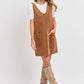 CASUAL OVERALL CORDUROY DRESS
