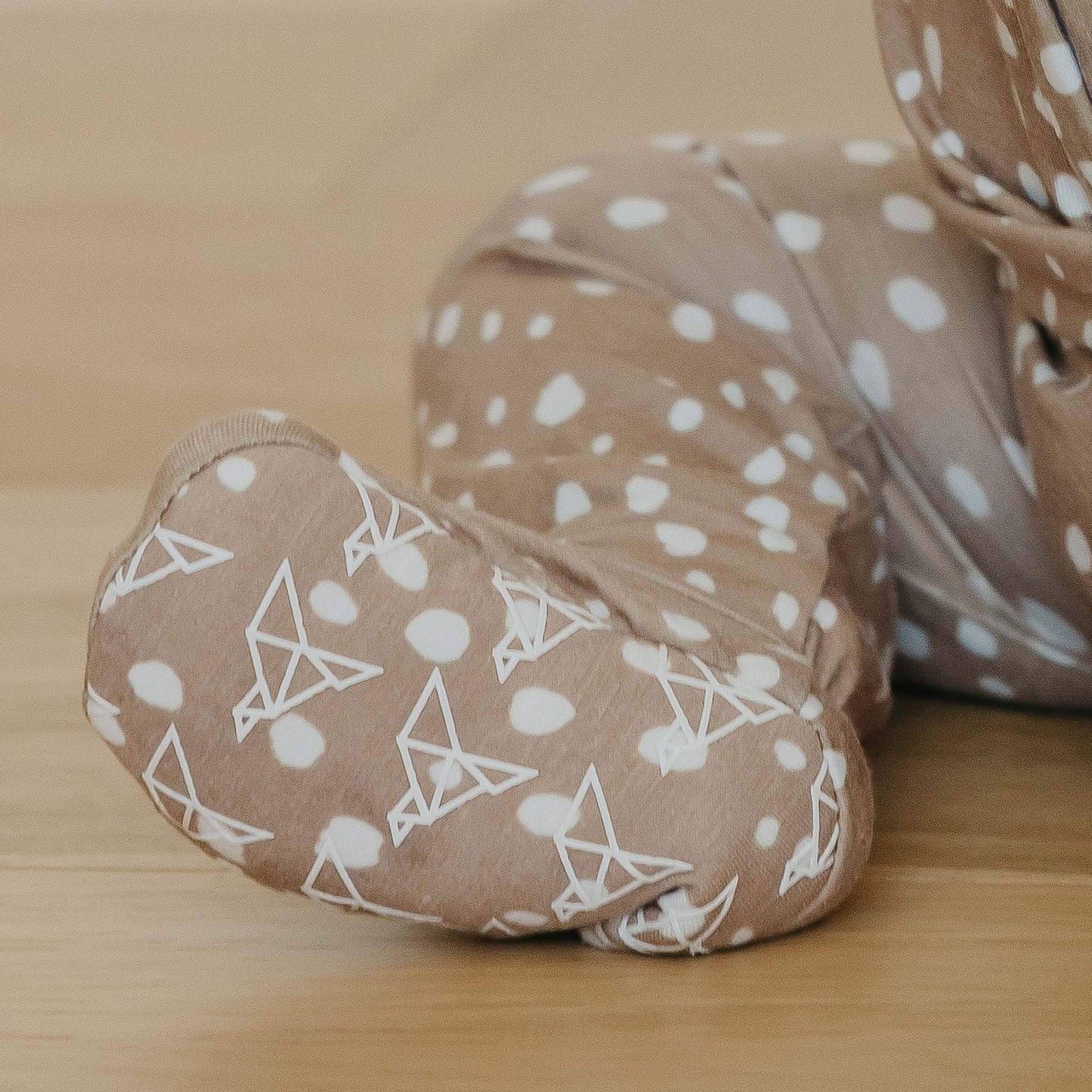 Zip-Up Footie Pajama - Fawn