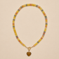 Natural Stone Semi-Precious Glass Mixed Necklace
