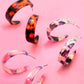 MULTI CLASSIC ACRYLIC HOOP TRIO EARRINGS