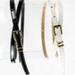 Ultra Skinny Square Buckle Belt