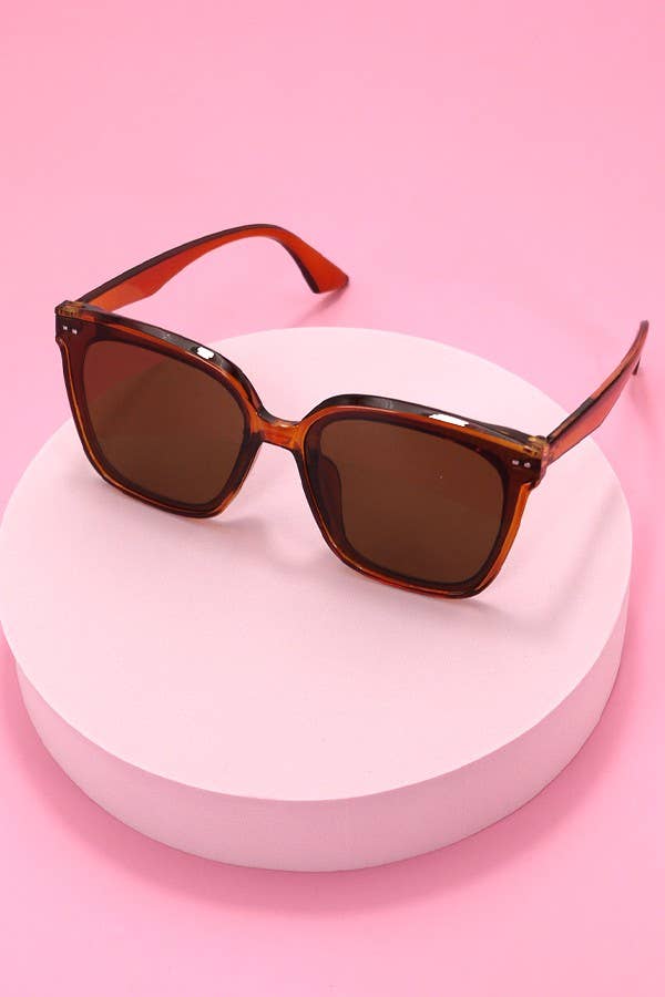 ACETATE SQUARE CATEYE SUNGLASSES SET | 40SG813-Pack 12