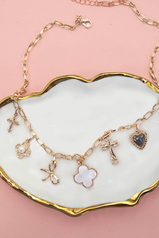 CHARM NECKLACE-CLOVER