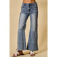 Braided Wide Leg Denim