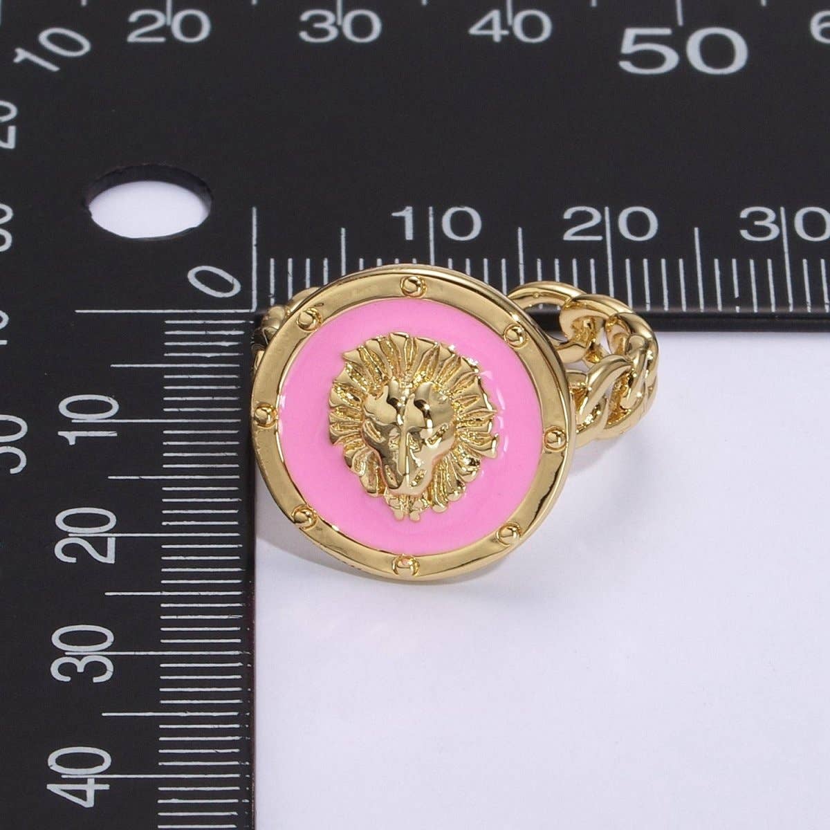 Enamel Leo Ring