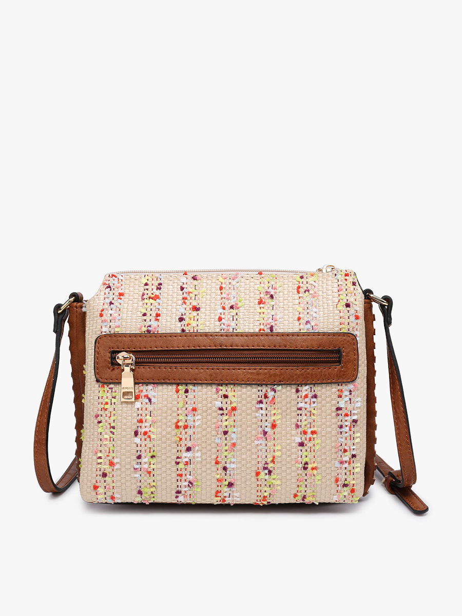 Sabrina 2 Tone Crossbody w/ 3 Compartments