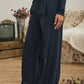 ELASTIC WAIST SIDE PANEL KNIT LOUNGE PANTS