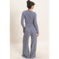 Navy Stripe Sweater and Pants Set (Sold Separately)