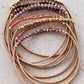 Boho Layered Spring Coil Guitar String Bracelet Set - 6964