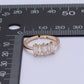 16K Gold Filled Minimalist Gold Baguette Stone Ring