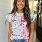 Sunset Petals Top