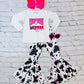 "WESTERN BARBIE" Cow Print 2 Piece Set