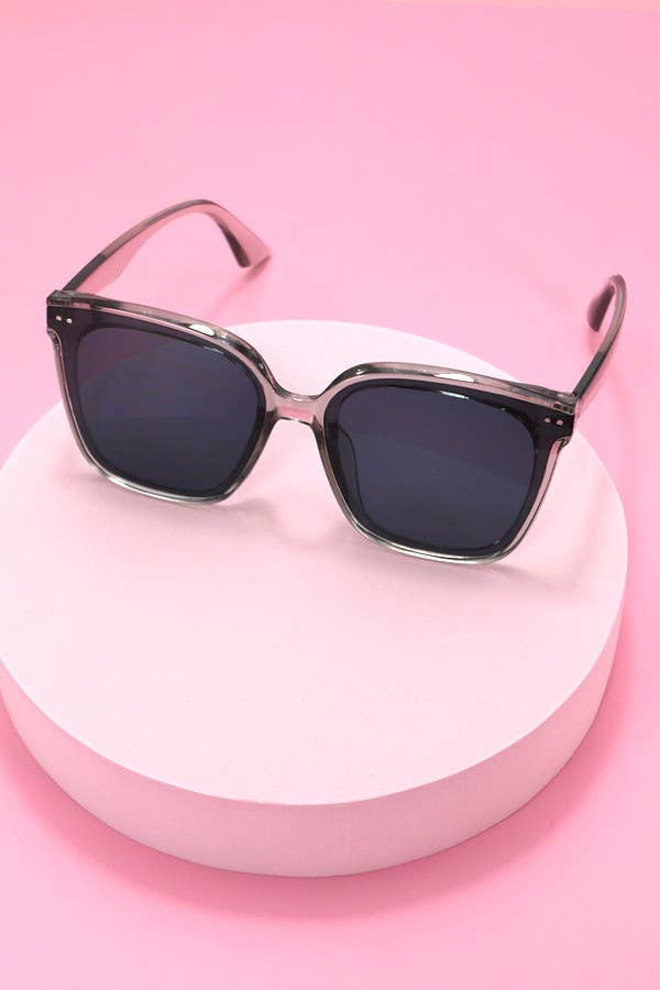 ACETATE SQUARE CATEYE SUNGLASSES SET | 40SG813-Pack 12