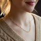 Tarnish Resistant Gold Paperclip Necklace 18 Inch