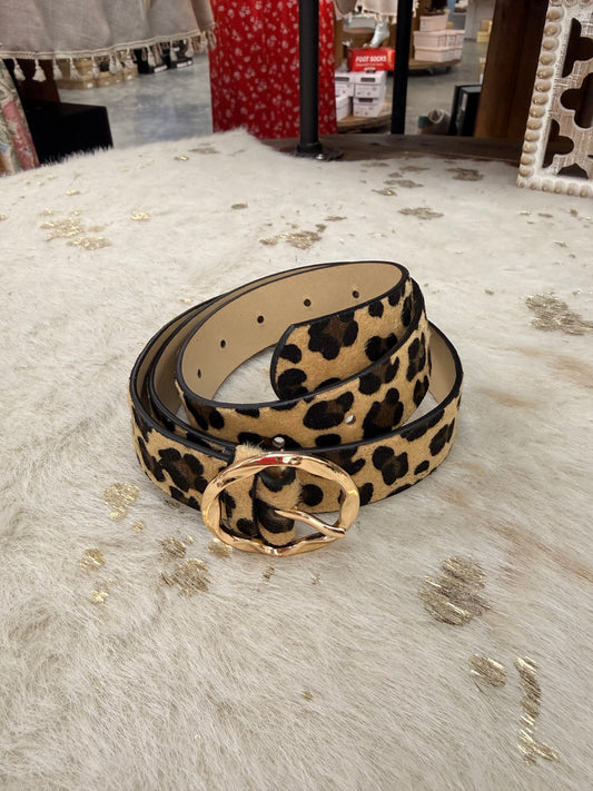 Leopard Print Belt