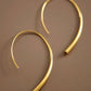 18K Gold PVD Plated Waterproof Stainless Steel Hoop Earrings - 7063