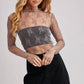 FLORAL EMBROIDERY LACE MESH LAYERING TOP