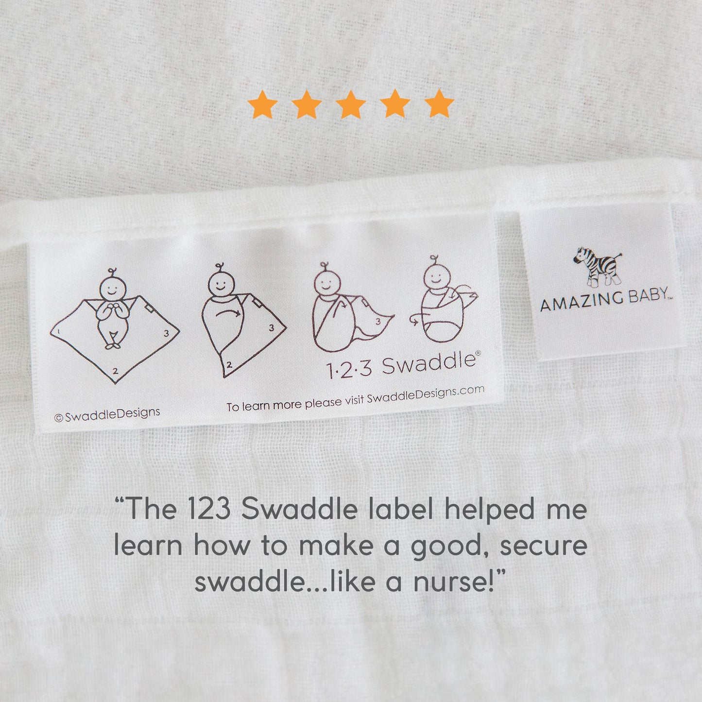Watercolor Roses Muslin Swaddle Blanket, Premium Cotton