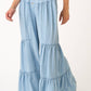 Boho Tiered Denim Pants