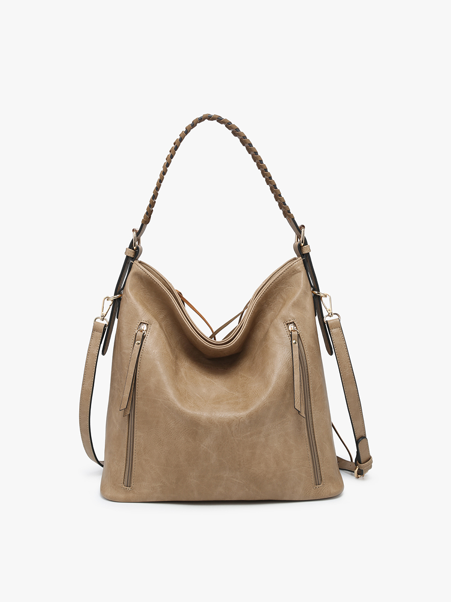 Sav Distressed Hobo w/ Fringe Detail